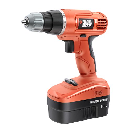 Black+Decker Akku-Bohrschrauber (18V 1.2Ah, Bohrmaschine mit 24 Drehmomentstufen, variable Geschwindigkeitswahl, Schiebe-Akku, Anti-Rutsch Softgriff, inklusive Koffer und Slide-Pack-Akku) EPC18CAK – Bild 3
