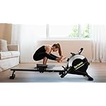 Rowing Machines for Home,Hartwares Magnetic Rowing Machine with 77lbs High Resistance Rowing Machine,16 Levels of Quiet Resistance,Rower Machine for Home Row Machine,App Compatible,LCD Monitor - Image 3
