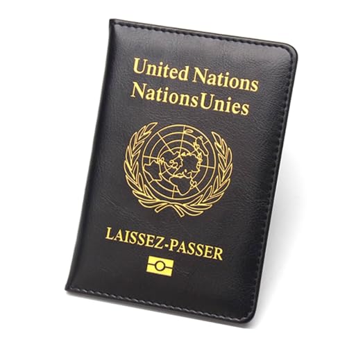esmen Étui de Protection en Cuir for Passeport des Nations Unies, Mince et Portable, Housse for