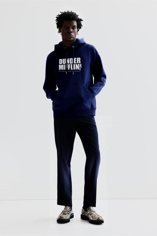 Image of THE DUFFERS Men & Women Cotton Hoodie Dunders Mifflins Hooded Sweatshirt