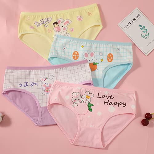 JackLoveBriefs Little Girls Cotton Underwear with 12 Packs Toddler Panties (2-9T)