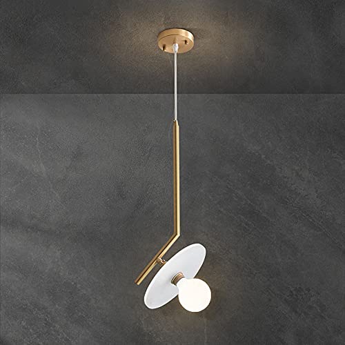 Lustre suspendu en cuivre et marbre blanc NAMFHZW, luminaire de luxe ajustable pour villa et îlot