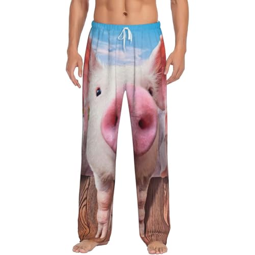 Pantalon pyjama cochon homme idée cadeau humour polaire