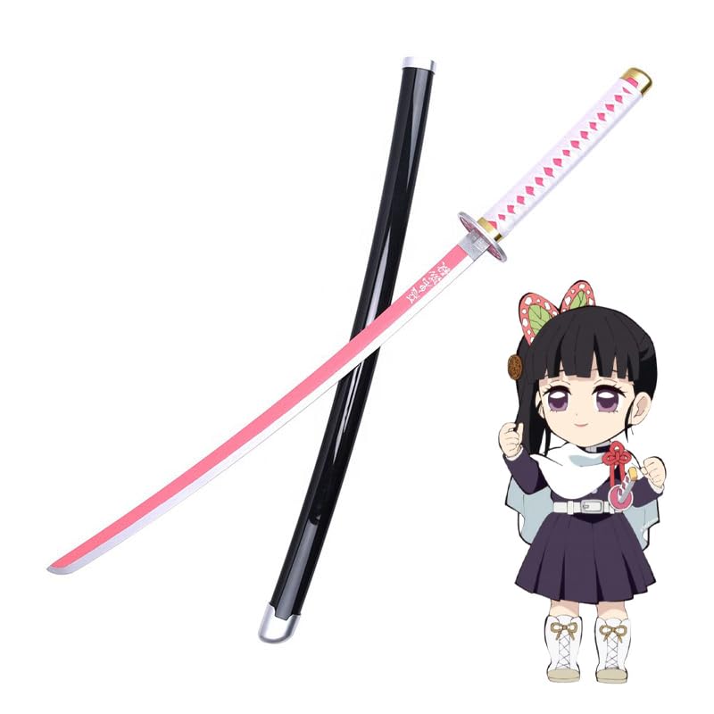 Demon Slayer Kanao Tsuyuri Wooden Katana, 105 CM, Kimetsu No Yaiba Life Size Replica Sword Toy for Display, Cosplay and Gifting for Anime Fans-image-29