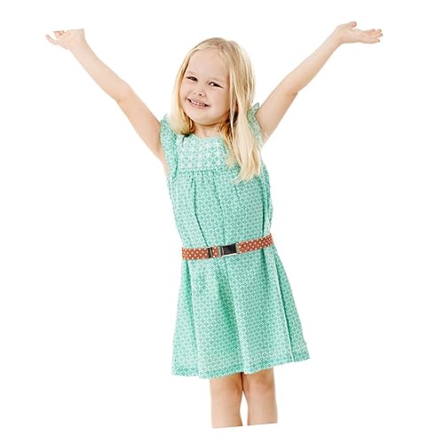 4 pcs Elastic Belts for Boys and Stretchy Waistbands with Buckle Lightweight for Childrens Jeans Dresses Skirts Gift4