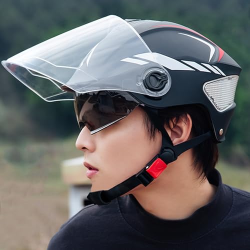 Casques de moto double visière réglable et anti-transpiration - 2