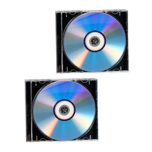 Mikinona 2 Juegos Disco en Blanco CD-R Media Discos grabables en Blanco de Audio para Audio de Video el plastico