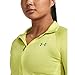 Under Armour Womens Tech Twist ½ Zip Long-Sleeve Pullover, (743) Lime Yellow/White/Metallic Silver, X-Small