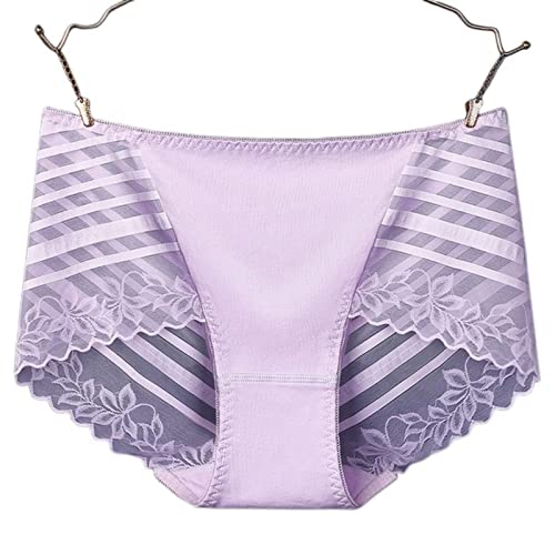 Culotte coton femme haute qualité avec broderie fleurs lot de 3 XL