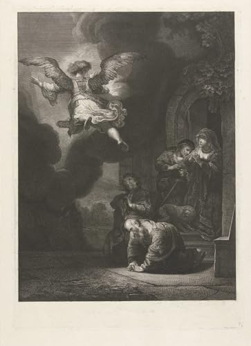 Tableau l'ange quitte Tobias Johannes Pieter De Frey - Poster mural vintage chambre