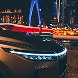 Universal Car LED Hood Light: 12V 10W, 59In Dynamic Daytime Running Light with Start-Scan & 3 Color Choices