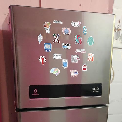 Image of WallDesign Fridge Magnets for Medical Students - Essential Magnet Set for Students, Budding Doctors, Nurses, and Clinics (Set of 20)