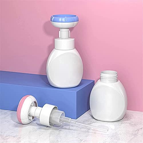 Stuurvnee Flower Liquid Soap Dispenser Stamp Pump Foam Bubbler Handsoup Plastic Bathroom Trip Travel Pink