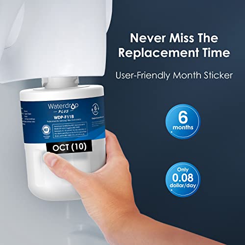 Waterdrop Plus Da29-00003G Nsf 401&53&42 Certified Refrigerator Water Filter, Replacement For Samsung Da29-00003G, Da29-00003B, Da29-00003A, Aqua-Pure Plus, Hafcu1, 2 Filters #TOP6