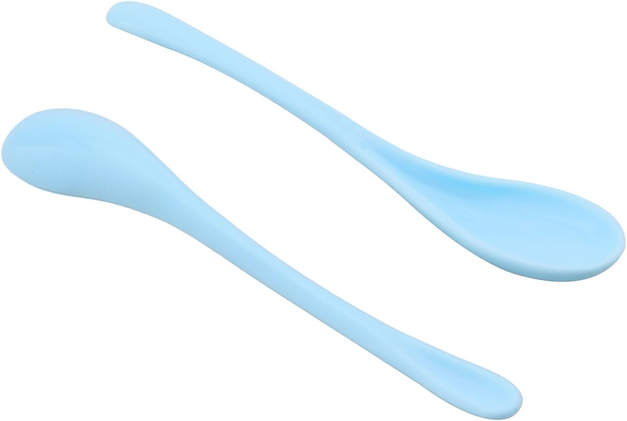 8PCS Plastic Mini Spoons 2 Pieces Of Each Of 4 Colors 12.5cm/4.9 Inches Long For Kitchen Tools Desserts Food Grade Kitchen Condiments Ice Cream Spoons