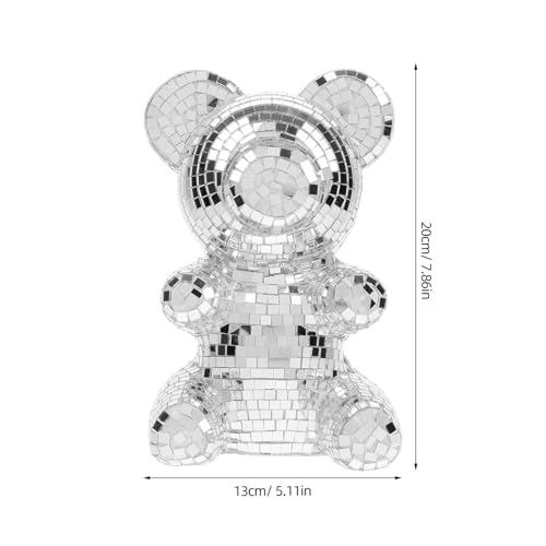 Ours disco en verre réfléchissant pour égayer un bureau sombre