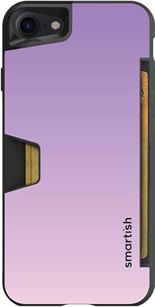 Smartish - Lavender - iPhone SE Wallet Case - Wallet Slayer Vol. 1 [Slim + Protective] Credit Card Holder - Drop Tested Hidden Card Slot Cover Compatible with Apple iPhone SE / 8/7