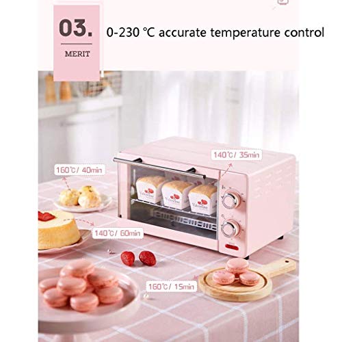 LYKYL Mini 11L Toaster, Multi- functie roestvrijstalen afwerking met Timer- Toast- Bake- Broil Instellingen, Natural… - Image 6