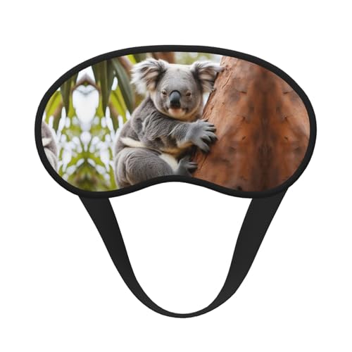 Hugging Tree Koala 1 �v�����g �u���b�N�A�E�g �X���[�v�A�C�}�X�N �\�t�g���C�g �w�b�h�o���h �i�C�g�ډB�� �ʋC�� �A�C�J�o�[