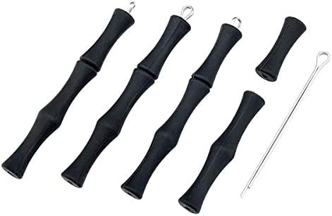 Huanggui Archery Bowstring Finger Saver Guard Soft Silicone Finger Tab for Left and Right Hand (Black 4 Sets)