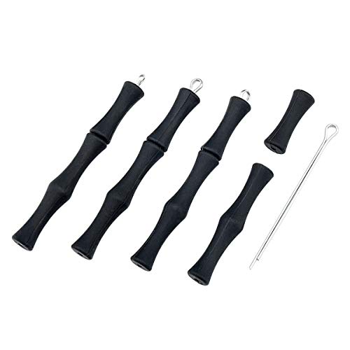 Huanggui Archery Bowstring Finger Saver Guard Soft Silicone Finger Tab For Left And Right Hand (Black 4 Sets) #TOP5
