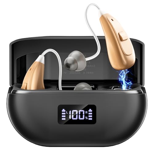 NVBOTY Rechargeable OTC Hearing Aids with Noise Cancellation