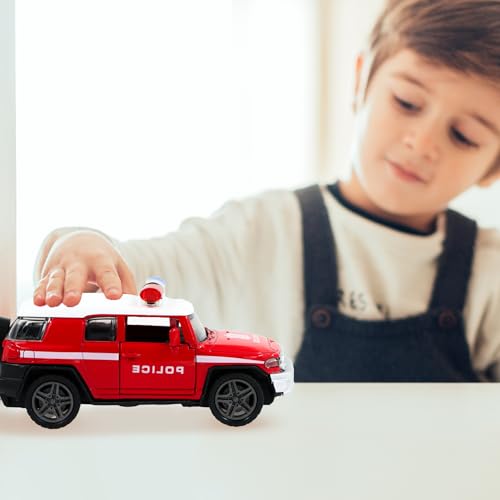 Image of GENIE'S TOY BUS 1:32 Scale Pullback Die Cast Police Jeep I Premium Alloy Metal Diecast Police Jeep I Diecast Metal Pullback Police Jeep for 3+ Year Kids