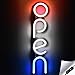 Produktbild Vertical LED Neon Open Sign for Business - Bright LED Open Sign with ON & Off Switch - Lightweight & Energy Efficient - Red White and Blue