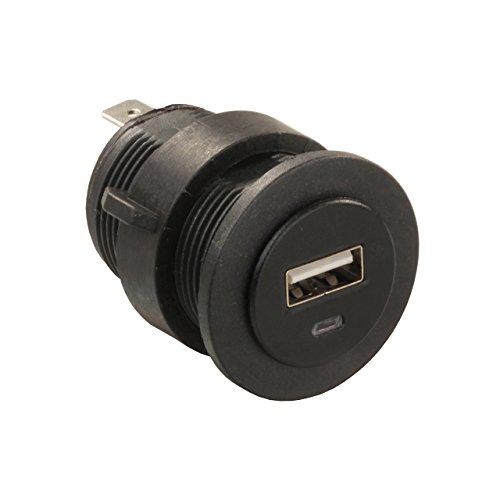 JR Products 15115 USB Charging Port - 2 x 2.1 Amp , Black