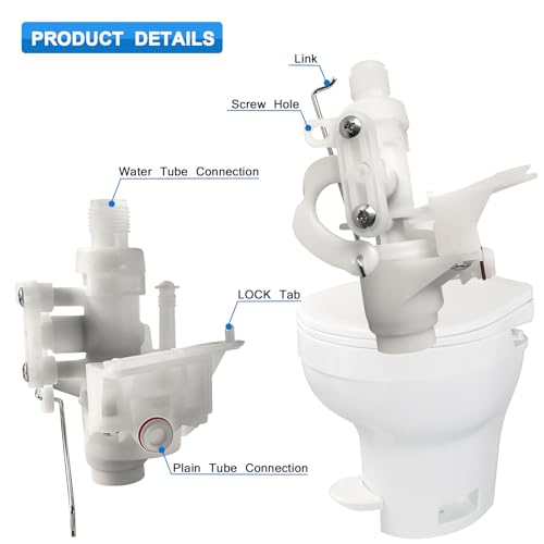 Image of 2pack 31705 RV Toilet Water Valve Module Assembly Fits for Thetford Aqua-Magic V High and Low Models