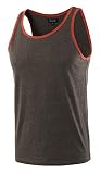 HETHCODE Men's Classic Basic Athletic Active Sports Gym Running Jersey Tank Top Casual T Shirts H.Ch