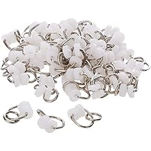 Merriway BH01601 Twin Wheel Curtain Track Rollers, Pack of 100 Smooth Gliding Replacement Rollers for Curtains & Tracks