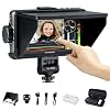 VILTROX DC-550 Pro Touchscreen Camera Field Monitor 4K HDMI (5.5 Inch) DSLR Camera Monitor with Battery Sunshade Hood 3D Lut Peaking Focus Assist 1200 nits 160° Wide View Angle DC 12V Type-C 5V in