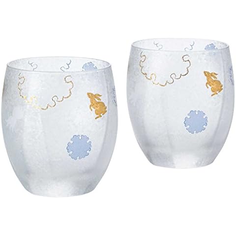 Aderia Beer Glass Pair Set 10.5 oz (310ml) Premium Nippon Taste Gift Set of 2 Made in Japan (Snow) Cover