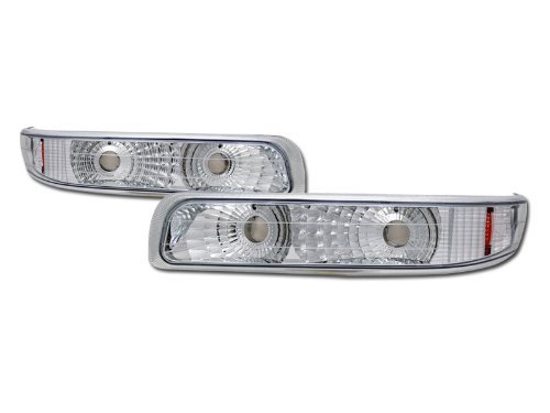 Euro Chrome Amber Signal Bumper Light Lamp Dy Silverado/Suburban Tahoe