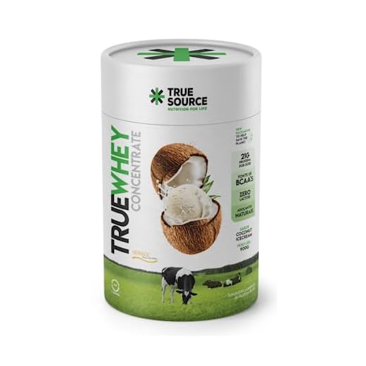 True Source True Whey Concentrate - 900G Refil Coconut Ice Cream