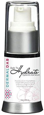 Dermal Dab, Dab To Hydrate Hyaluronic Acid Serum With Collagen & Antioxidants! The Most Effective Way To Smooth Wrinkles, Reverse UV Damage, & Encourage Collagen Production For A Youthful Appearance (15mL)