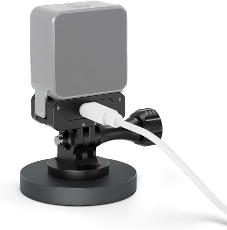 FEICHAO Magnetic Base Bracket Action2 Charging Interface Compatible with Hero, Osmo, Action Sports Camera (Charging for Action2)