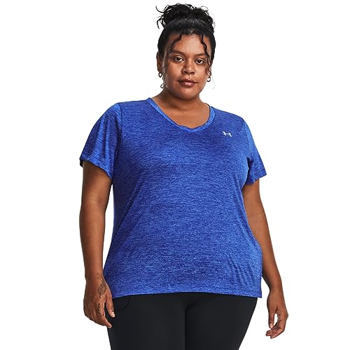 Image of Under Armour Plus Size Tech Solid Short Sleeve V-Neck