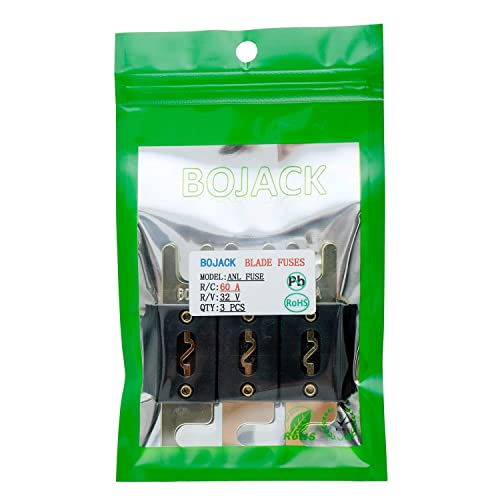 Bojack 60 Amp 32 Vdc Anl Blade Fuse For Car Audio And Video System(Pack Of 3 Pcs) #TOP2