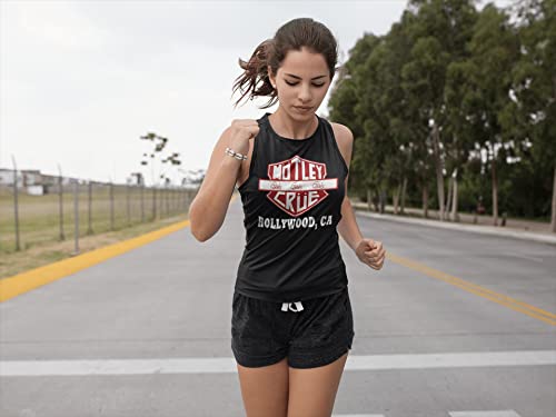 Motley Crue 1981 Heavy Metal Rock Band Crue Sign Black Ladies Muscle Tank Top #TOP3