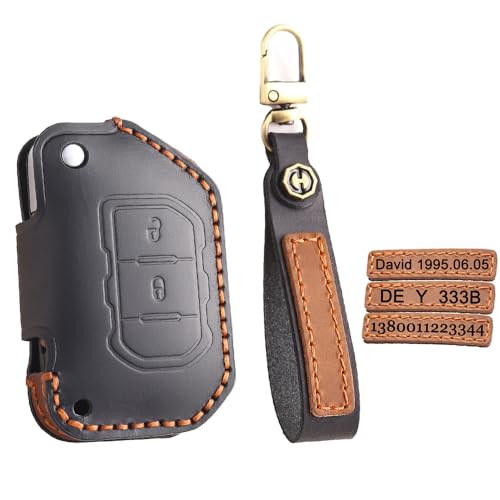 Coque clé Jeep Rubicon Grand Cherokee réparer étui protection noir bouton usé