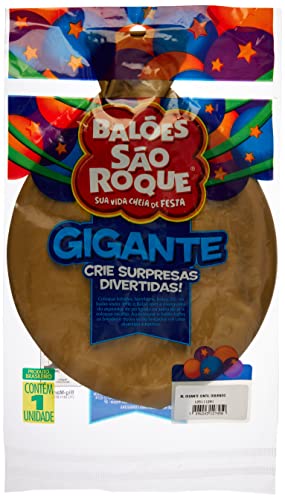 Balão Gigante Dourado - 01 Unidade, São Roque, 125111201, Ouro