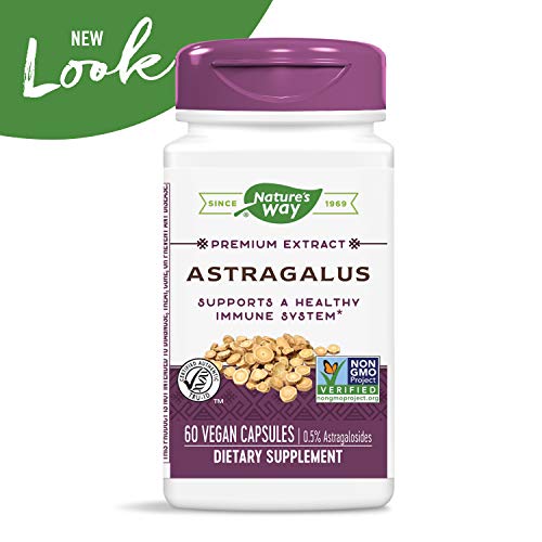 Nature's Way Premium Astragalus Root Extract, Immune Support*, 60 Capsules #TOP2
