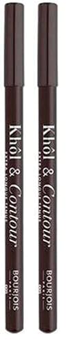 Bourjois - Khôl & Contour Crayon Yeux Couleur intense - 04 BRUN-DEPENDANTE - 1,2 g (Lot de 2)