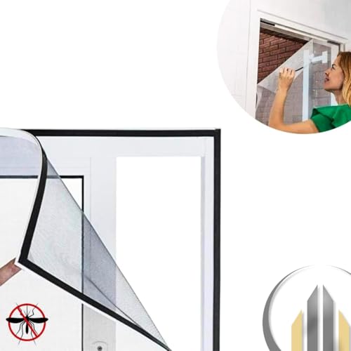 Tela Mosquiteiro Magnética para Janela - Rede Anti-Insetos Removível com Instalação Prática e Sem Us