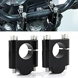 Xitomer 7/8' '(22mm) Aftermarket Motorcycle Handlebar Risers With Clamps ATV Dirt Bike, Fit for Grom MSX125 / CRF 250L, KLR650, FZ1 / FZ8 / TW and so on