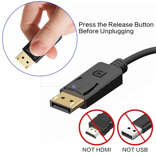 BMKZAYR DisplayPort(DP) to DVI Adapter, 2 Pack Gold-Plated Display Port to DVI Adapter (Male to Female) Compatible with Computer, Desktop, Laptop, PC, Monitor, Projector, HDTV by BMKZAYR - Used condition - Image 8