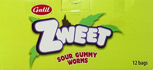 Zweet Gummy Sour Worms, Bag, 7 Ounce (Pack Of 12) #TOP4