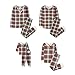 The Children's Place,Unisex Baby,Family Matching, Plaid Thermal Pajamas Sets,Red Tartan Plaid,10